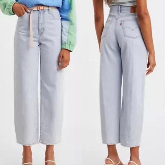 Levi's Denim - Levi's Balloon Leg Jeans Premium 100% Cotton in Dad Jokes Size 27